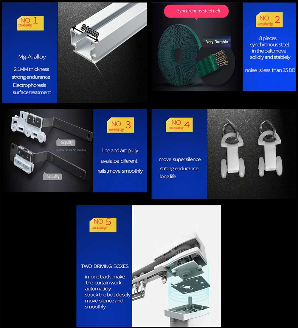 motorized curtains & curtain motors accessories